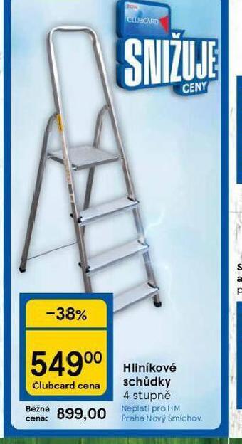 Tesco Hliníkové schůdky nabídka