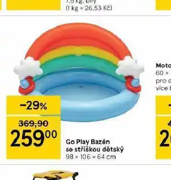 Tesco Go play bazén se stříškou dětský nabídka
