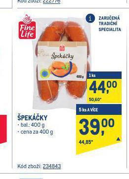 Makro Špekáčky nabídka