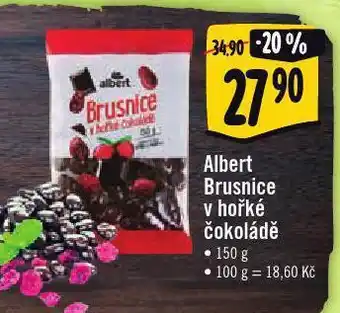 Jip Brusnice v hořké čokoládě nabídka