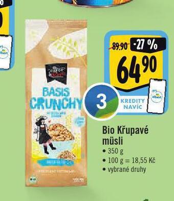 Jip Bio křupavé musli nabídka
