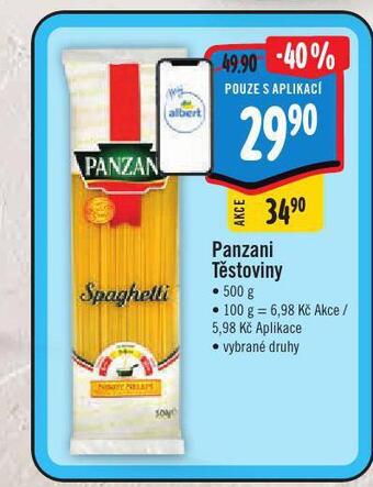 Jip Panzani těstoviny nabídka