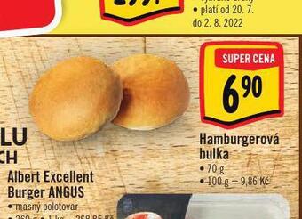 Albert Hamburgerová bulka nabídka