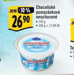 Albert Choceňské tradiční pomazánkové nabídka