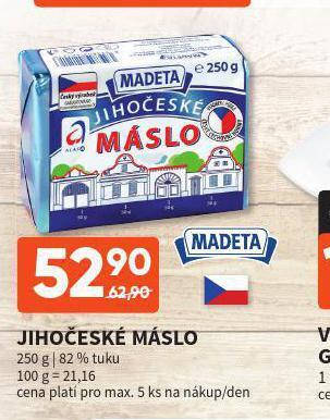 Terno Jihočeské máslo nabídka