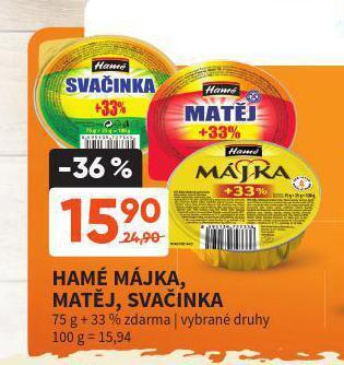 Terno Hamé paštika májka, svačinka, matěj nabídka