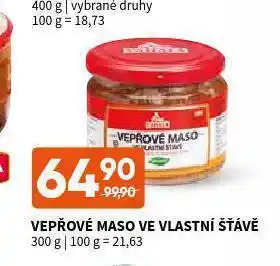 Terno Vepřové maso ve vlasní šťávě nabídka