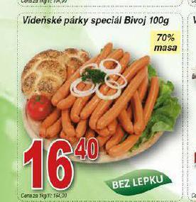 Lidl Vídeňské párky speciál nabídka
