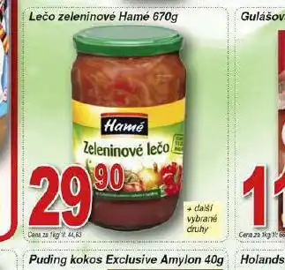 Lidl Hamé zeleninové lečo nabídka