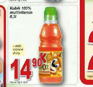 Lidl Kubík 100% multivitamín nabídka