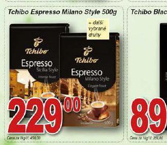 Lidl Tchibo espresso milano style nabídka