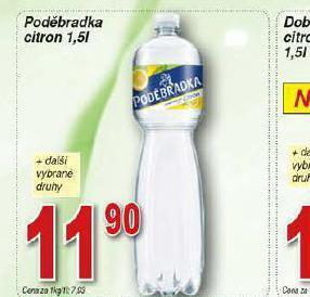 Lidl Poděbradka citron nabídka