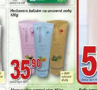 Lidl Herbavera balzám na unavené nohy nabídka