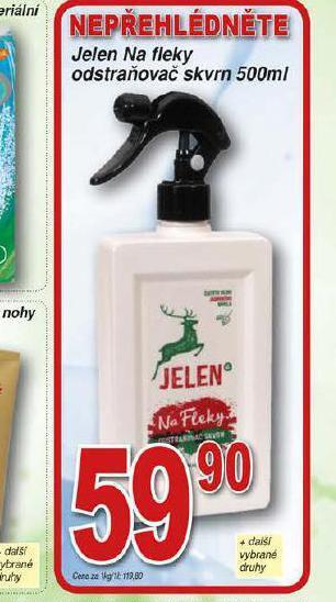 Lidl Jelen na fleky odstraňovač skvrn nabídka