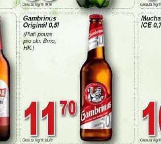 Lidl Pivo gambrinus originál nabídka