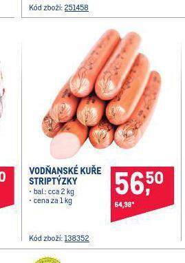 Makro Vodňanské kuře striptýzky nabídka