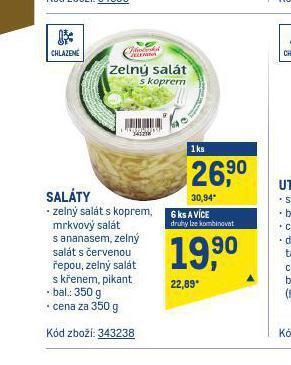 Makro Saláty nabídka