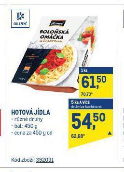 Makro Hotová jídla nabídka