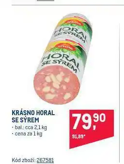 Makro Krásno horal se sýrem nabídka