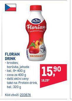 Makro Florian drink nabídka