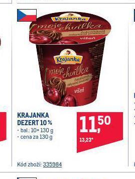Makro Krajanka dezert nabídka