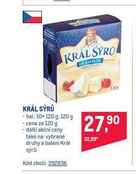 Makro Král sýrů nabídka