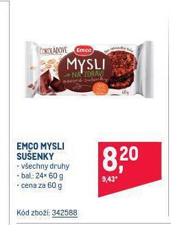 Makro Emco mysli sušenky nabídka