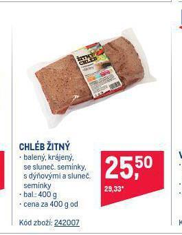 Makro Chléb žitný nabídka