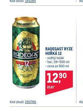 Makro Pivo radegast nabídka