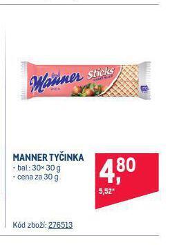 Makro Manner tyčinka nabídka