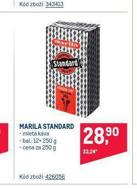 Makro Káva marila nabídka