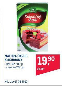 Makro Natura škrob nabídka