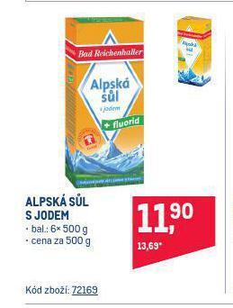 Makro Alpská sůl s jodem nabídka