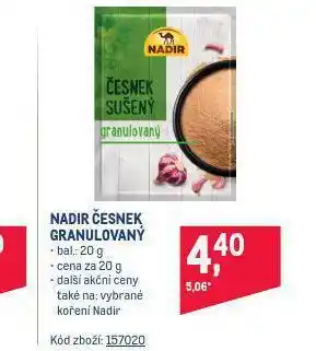Makro Česnek sušený nabídka