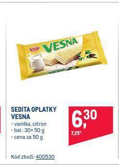 Makro Sedita oplatky vesna nabídka