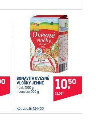 Makro Bonavita ovesné vločky nabídka