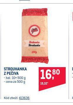 Makro Strouhanka z pečiva nabídka