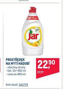 Makro Jar prostředek na nádobí nabídka