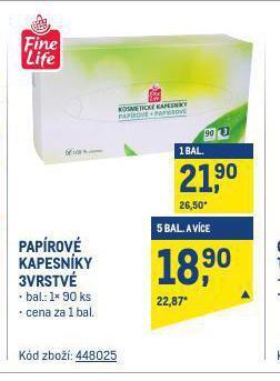 Makro Papírové kapesníky nabídka