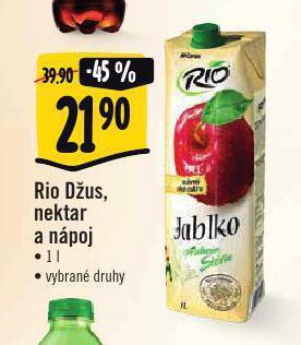 Albert Rio džus, nektar a nápoj nabídka