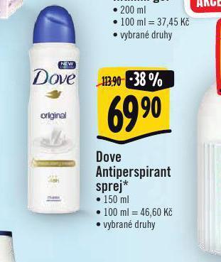 Albert Dove antiperspirant nabídka