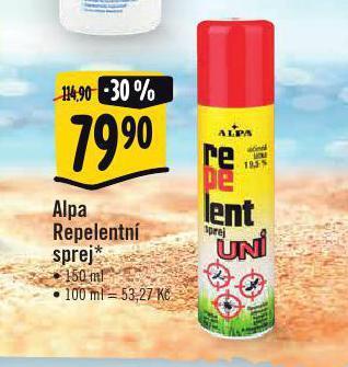 Albert Alpa repelent nabídka