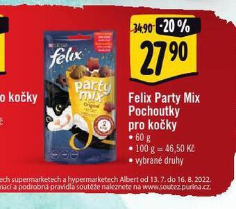 Albert Felix pochoutky pro kočky nabídka