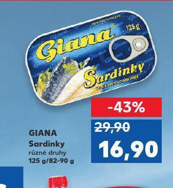 Kaufland Giana sardinky nabídka