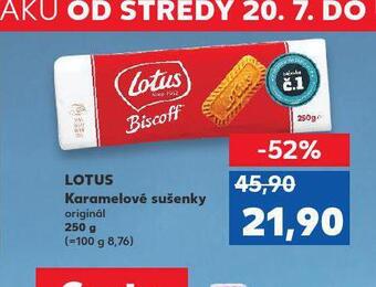 Kaufland Lotus karamelové sušenky nabídka