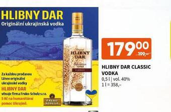 Terno Hlibny dar classic vodka nabídka