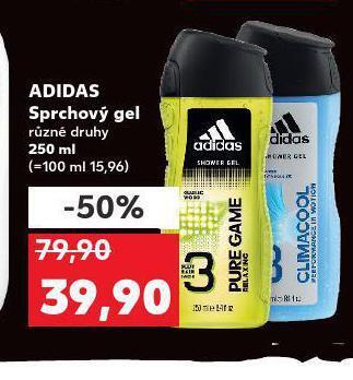 Kaufland Adidas sprchový gel nabídka