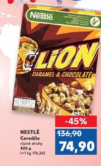 Kaufland Nestlé cereálie nabídka