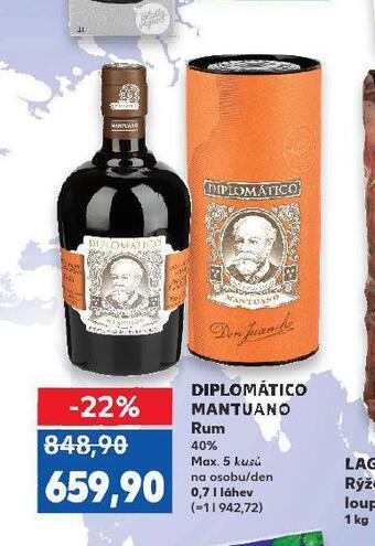 Kaufland Diplomático mantuano rum nabídka