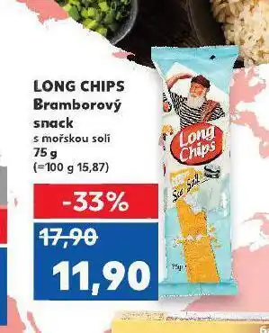 Kaufland Long chips bramborový snack nabídka